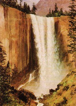 Albert Bierstadt Yosemite Falls Sweden oil painting art